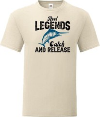 Fishing Reel Legends Release Humour Novelty T Shirt Various Colours And Sizes