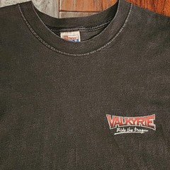 Vintage Valkyrie Ride The Dragon Motorcycle Shirt Men’s 2XL XXL Black 2000’s