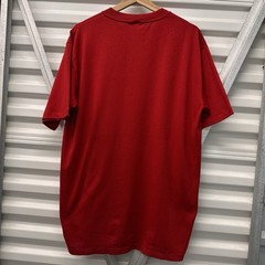Vintage Jerzees Blank Red T Shirt 80s 90s Nos 50/50 Blend Solid USA Made Gym