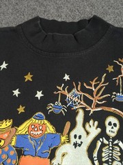 Vintage 80s 90s Halloween Squad Long Sleeve Mens T Shirt Size XL Rare Mummy