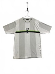 Array Body Rock BR 1 2 Tone Grey Striped T-Shirt No Size Tag See Measurements
