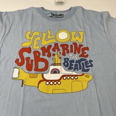 The Beatles Yellow Submarine T-Shirt Mens M Sky Blue NEW Graphic Tee 2MBY093