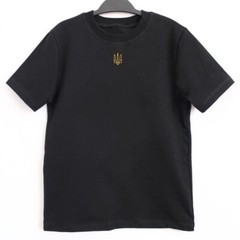 Ukraine Tryzub embroidered t-shirt men, Zelensky t-shirt Tryzub khaki black