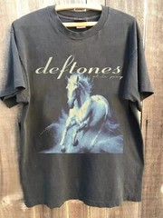 White Pony Inspired Vintage Style Unisex Charcoal T-Shirt S-4XL NEW ITEM