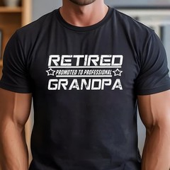 Retired Promoted To Professional Grandpa Shirt – Funny Grandfather Family Tee