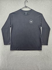 Vortex Shirt Mens XL Black Long Sleeve Crew Neck Logo Jersey Lightweight