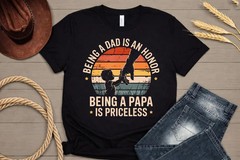 Papa Is Priceless Gildan Tee Dad Honor Grandfather Gift