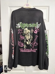 Represent X Motley Crue Men’s Long Sleeve Band T Shirt Tee Aged Distressed XL