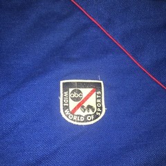 1980’s VTG ABC Wide World of Sports Blue Collared Shirt Vintage Size Medium M