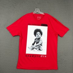 Brooklyn Mint T-Shirt Mens XL Red Notorious Big Rap Hip Hop Music Casual 90s Dad