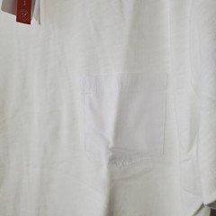 Marine Layer Shirt Slub Pocket Shirt Mens Large Antique Cream White Tee NWT