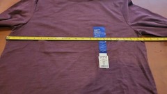 Apt 9 Mens Sz M Long Sleeve T Shirt Premier Flex Dark Purple NWTs NEW!!