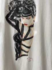 1997 Betty Page Fashion Victim Pinup Art Tshirt Size M Single Stitch 90s USA