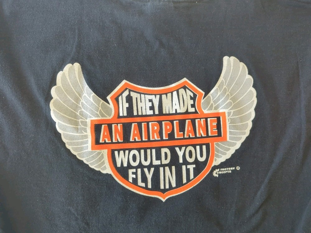 Factory Concepts Motocross If They Make An Airplane T-Shirt Size Large