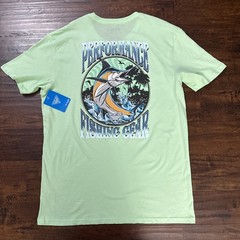 NWT Columbia PFG Marlin Short Sleeve T-Shirt Green Men’s Size XL. A1