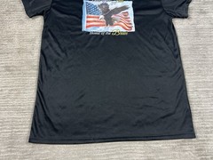 Land of the Free Home of the Brave Shirt Mens Large Black Graphic Short Sleeve