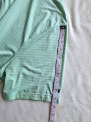 Nike Dri-FIT Men’s Golf Polo Shirt Mint Green White Striped Short Sleeve M
