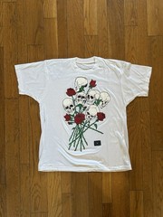 Vintage 1992 Fashion Victim Skull And Roses Single Stitch Shirt USA