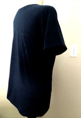 ATHLETIC WORKS DRIWORKS Navy Blue Short Sleeve Crew Neck Pocket T-Shirt Sz S*