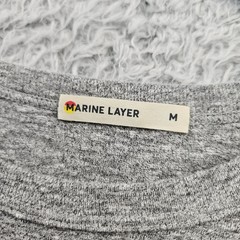 MARINE LAYER USA T Shirt Men Medium (fits like Large) Gray Made in USA Modal