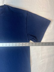 Soffe Navy Blue Short Sleeve BLANK T-Shirt – Cotton – Large – Made in USA