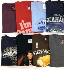 Graphic T-shirt Lot Of 12 Shirts 3 Small • 3 Medium • 3 large • 3 XL Bargain! a