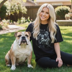 Custom Dog Portrait Photo Comfort Tee Personalized Pet Memorial Gift Shirt