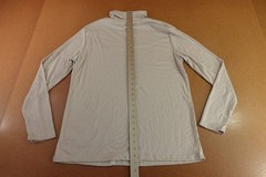 Ficerd Mens Size Large Light Gray Long Sleeve Turtleneck Tee NWT
