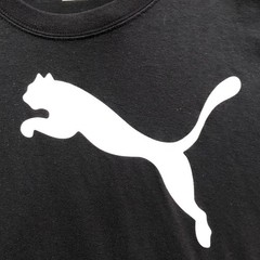 Puma Men L Shirt Black Long Sleeve Cotton Poly Blend Athlete Basketball Run