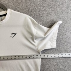 Gymshark Shirt Mens S White Essential Oversized Tee Muscle Gym Loose Fit