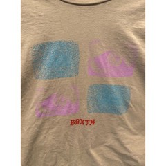 Brixton Mens XXL Long Sleeve Graphic T-Shirt Tan Sand BRXTN Standard Fit Tee