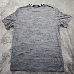 Ecko Unltd. Color Block Contrast T Shirt Adult Size L Gray Striped Crew Neck