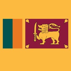 Sri Lanka Flag – Classic Country Home Souvenir National Pride T Shirt – Gold