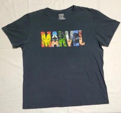 Marvel C-Life Group Black Graphic Print T-shirt Size XL Marvel Heroes