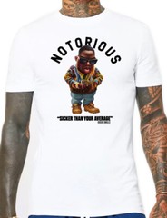 NEW Art Society x SWOD TOONS NOTORIOUS BIGGIE WHITE Tee Shirt SMALL-3XLARGE