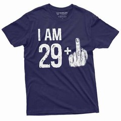 Men’s 30th Birthday celebration T-shirt 29 middle finger offensive humor shirt