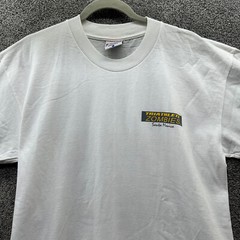 VTG Santa Monica Triathlete Zombies Graphic Tee Men L White Single Stitch USA