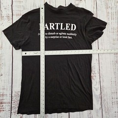 Fartled Definition Crazy Dog Black Funny Short Sleeve Cotton T-Shirt Men’s M