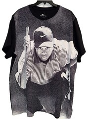 Nike Golf Tiger Woods Poster T-Shirt Black DQ8129-010 Men Size XXL Tee EUC