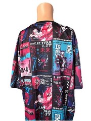 Fresh Prints All Over Print Styled Tokyo Art Mens Shirt Size 3XL 100% Polyester