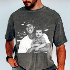 Custom Photo Fathers Day Shirt, Personalized Retro Dad Gift Tee
