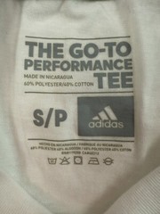 Adidas Men Short Sleeve Crew Neck The Go To Performance Tee White S NWT