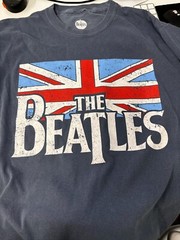 THE BEATLES MENS LONG SLEEVES LOGO T SHIRT