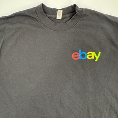 Los Angeles Apparel eBay 30th Anniversary T-Shirt Mens M Black Heavyweight 6.5oz