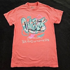 Outrank Original Breadwinner$ Orange Short Sleeve Cotton T-Shirt Men’s S