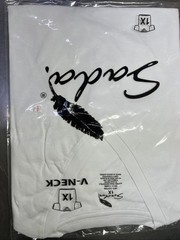 Sada Shirt V Neck Short Sleeve White Color Size 1x Sizes Can Be Mix Match S-6x