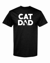 CAT DAD Adult T-Shirt Color Option A Multi Colors S-XXL FREE S&H!