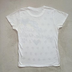 Vintage Y2K District Threads Graphic Tee T-Shirt Size L White 2000s Short Sleeve