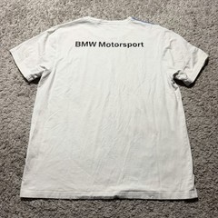 BMW Motorsport Shirt Adult Large White M3 M5 Car Graphic Racing Tee BMW Mens L