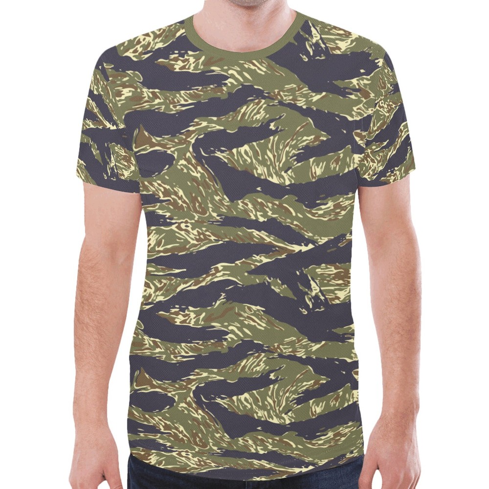 US Tigerstripes Woodland Camouflage Sports Tee XS to 5XL
